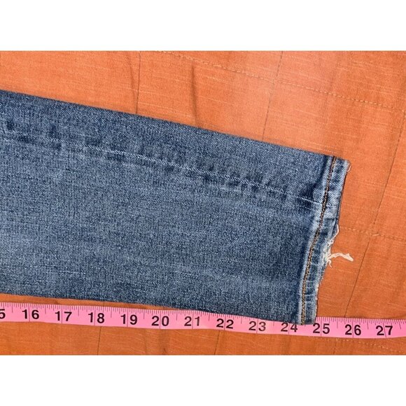 AGOLDE Sophie  Blue Premium Distressed Skinny Ankle Jeans Women's  Size 26 - Picture 10 of 11